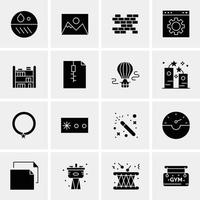 16 universelle Business-Icons Vektor kreative Icon-Illustration zur Verwendung in Web- und Mobilprojekten