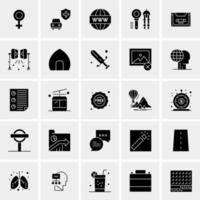 25 universelle Business-Icons Vektor kreative Icon-Illustration zur Verwendung in Web- und Mobilprojekten