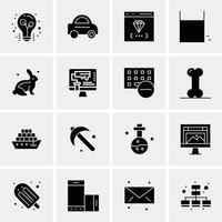 16 universelle Business-Icons Vektor kreative Icon-Illustration zur Verwendung in Web- und Mobilprojekten