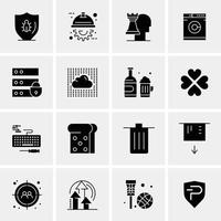 16 universelle Business-Icons Vektor kreative Icon-Illustration zur Verwendung in Web- und Mobilprojekten