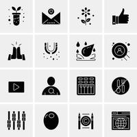 16 universelle Business-Icons Vektor kreative Icon-Illustration zur Verwendung in Web- und Mobilprojekten