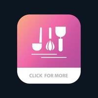 bestick hotell service resa mobil app ikon design vektor