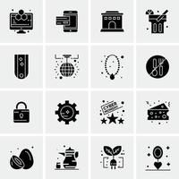 16 universelle Business-Icons Vektor kreative Icon-Illustration zur Verwendung in Web- und Mobilprojekten