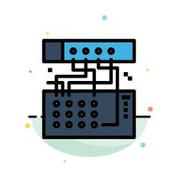 analoges Anschlussgerät Modul Sound abstrakte flache Farbsymbolvorlage vektor