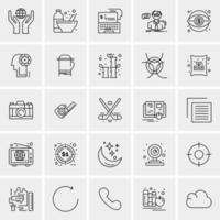 25 universelle Business-Icons Vektor kreative Icon-Illustration zur Verwendung in Web- und Mobilprojekten