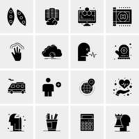 16 universelle Business-Icons Vektor kreative Icon-Illustration zur Verwendung in Web- und Mobilprojekten