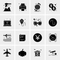 16 universelle Business-Icons Vektor kreative Icon-Illustration zur Verwendung in Web- und Mobilprojekten