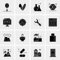 16 universelle Business-Icons Vektor kreative Icon-Illustration zur Verwendung in Web- und Mobilprojekten