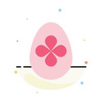 dekoration påsk påsk ägg ägg abstrakt platt Färg ikon mall vektor