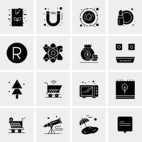 16 universelle Business-Icons Vektor kreative Icon-Illustration zur Verwendung in Web- und Mobilprojekten