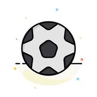 fotboll boll sporter fotboll abstrakt platt Färg ikon mall vektor