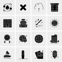 16 universelle Business-Icons Vektor kreative Icon-Illustration zur Verwendung in Web- und Mobilprojekten