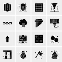 16 universelle Business-Icons Vektor kreative Icon-Illustration zur Verwendung in Web- und Mobilprojekten