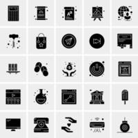 25 universelle Business-Icons Vektor kreative Icon-Illustration zur Verwendung in Web- und Mobilprojekten