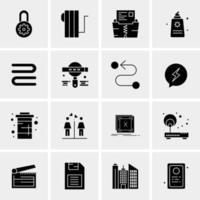 16 universelle Business-Icons Vektor kreative Icon-Illustration zur Verwendung in Web- und Mobilprojekten