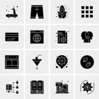 16 universelle Business-Icons Vektor kreative Icon-Illustration zur Verwendung in Web- und Mobilprojekten