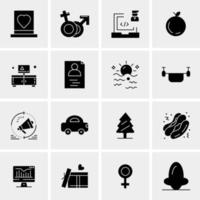 16 universelle Business-Icons Vektor kreative Icon-Illustration zur Verwendung in Web- und Mobilprojekten