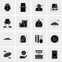 16 universelle Business-Icons Vektor kreative Icon-Illustration zur Verwendung in Web- und Mobilprojekten