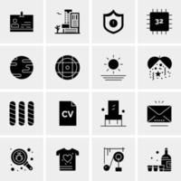 16 universelle Business-Icons Vektor kreative Icon-Illustration zur Verwendung in Web- und Mobilprojekten