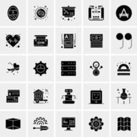 25 universelle Business-Icons Vektor kreative Icon-Illustration zur Verwendung in Web- und Mobilprojekten