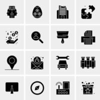 16 universelle Business-Icons Vektor kreative Icon-Illustration zur Verwendung in Web- und Mobilprojekten