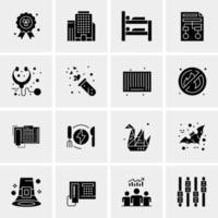 16 universelle Business-Icons Vektor kreative Icon-Illustration zur Verwendung in Web- und Mobilprojekten