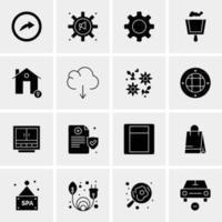 16 universelle Business-Icons Vektor kreative Icon-Illustration zur Verwendung in Web- und Mobilprojekten