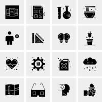 16 universelle Business-Icons Vektor kreative Icon-Illustration zur Verwendung in Web- und Mobilprojekten