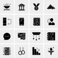 16 universelle Business-Icons Vektor kreative Icon-Illustration zur Verwendung in Web- und Mobilprojekten