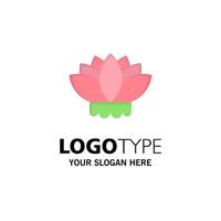 blomma Kina kinesisk företag logotyp mall platt Färg vektor