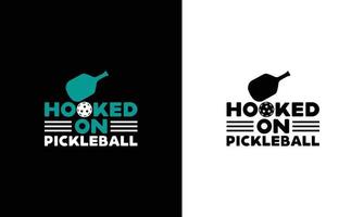 Pickleball-Zitat-T-Shirt-Design, Typografie vektor