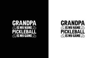 Pickleball-Zitat-T-Shirt-Design, Typografie vektor