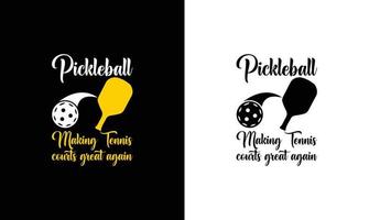 pickleball Citat t skjorta design, typografi vektor