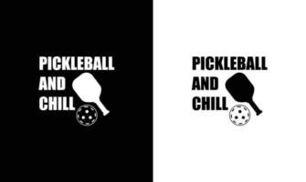 Pickleball-Zitat-T-Shirt-Design, Typografie vektor