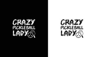 Pickleball-Zitat-T-Shirt-Design, Typografie vektor