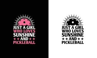 pickleball Citat t skjorta design, typografi vektor