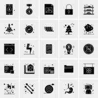 25 universelle Business-Icons Vektor kreative Icon-Illustration zur Verwendung in Web- und Mobilprojekten