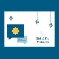 eid mubarak gratulationskort illustration vektor