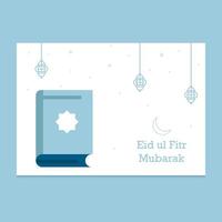 eid mubarak gratulationskort illustration vektor