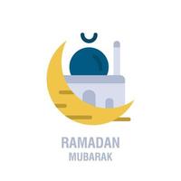 ramadan ikoner muslim islam bön och ramadan kareem tunn linje ikoner uppsättning modern platt stil symboler isolerat på vit för infographics eller webb använda sig av vektor