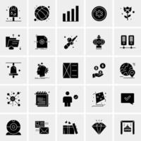 25 universelle Business-Icons Vektor kreative Icon-Illustration zur Verwendung in Web- und Mobilprojekten