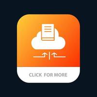 Wolke Pfeil Buch Notebook mobile App Icon Design vektor