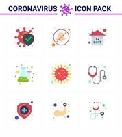 einfacher satz von covid19 schutz blau 25 icon pack symbol enthalten bakterienlabor risikolabor chemie virales coronavirus 2019nov krankheitsvektor designelemente vektor