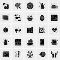 25 universelle Business-Icons Vektor kreative Icon-Illustration zur Verwendung in Web- und Mobilprojekten