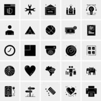 25 universelle Business-Icons Vektor kreative Icon-Illustration zur Verwendung in Web- und Mobilprojekten