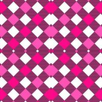 rosa und weißer nahtloser karierter Musterhintergrund vektor