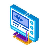 Radiodiagnosegeräte isometrische Symbolvektorillustration vektor