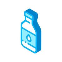 friska vatten i plast flaska isometrisk ikon vektor illustration