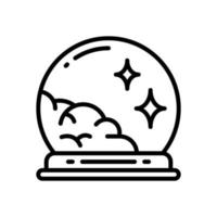 Magic Ball-Symbol für Ihre Website, Ihr Handy, Ihre Präsentation und Ihr Logo-Design. vektor