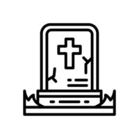 Tombstone-Symbol für Ihre Website, Ihr Handy, Ihre Präsentation und Ihr Logo-Design. vektor